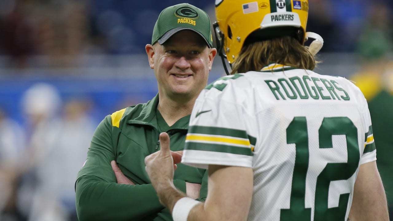 OC Nathaniel Hackett Says QB Aaron Rodgers Makes Jets Better 'Just by  Walking In' the Building