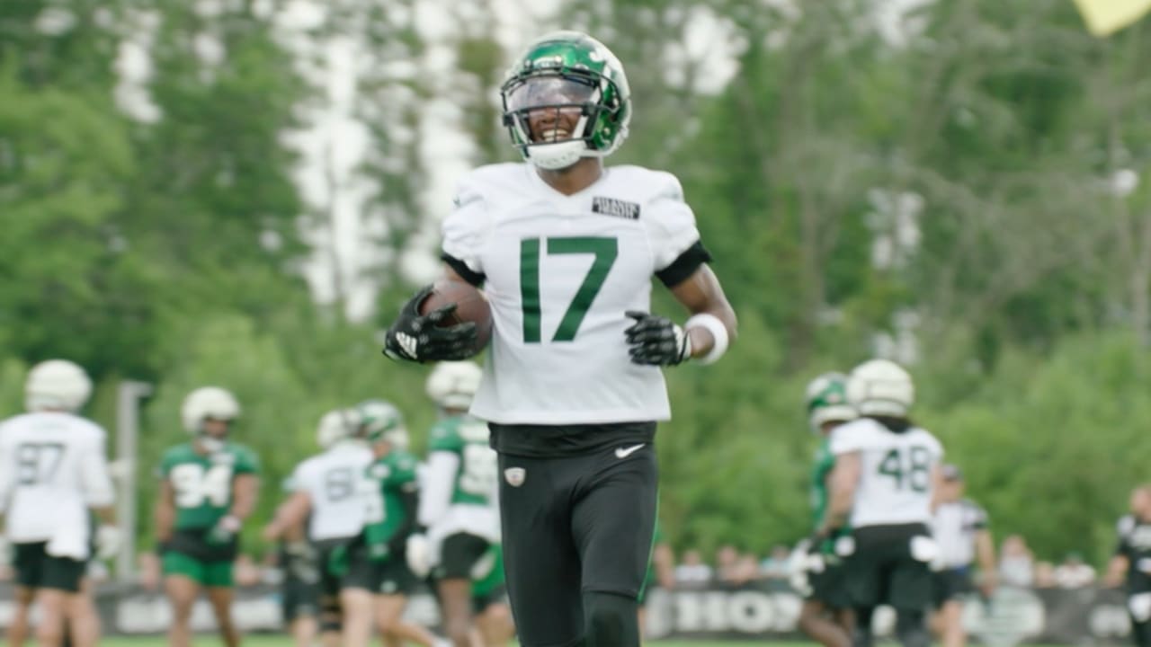 Jets Training Camp Highlight  Breece Hall Speeds Through the