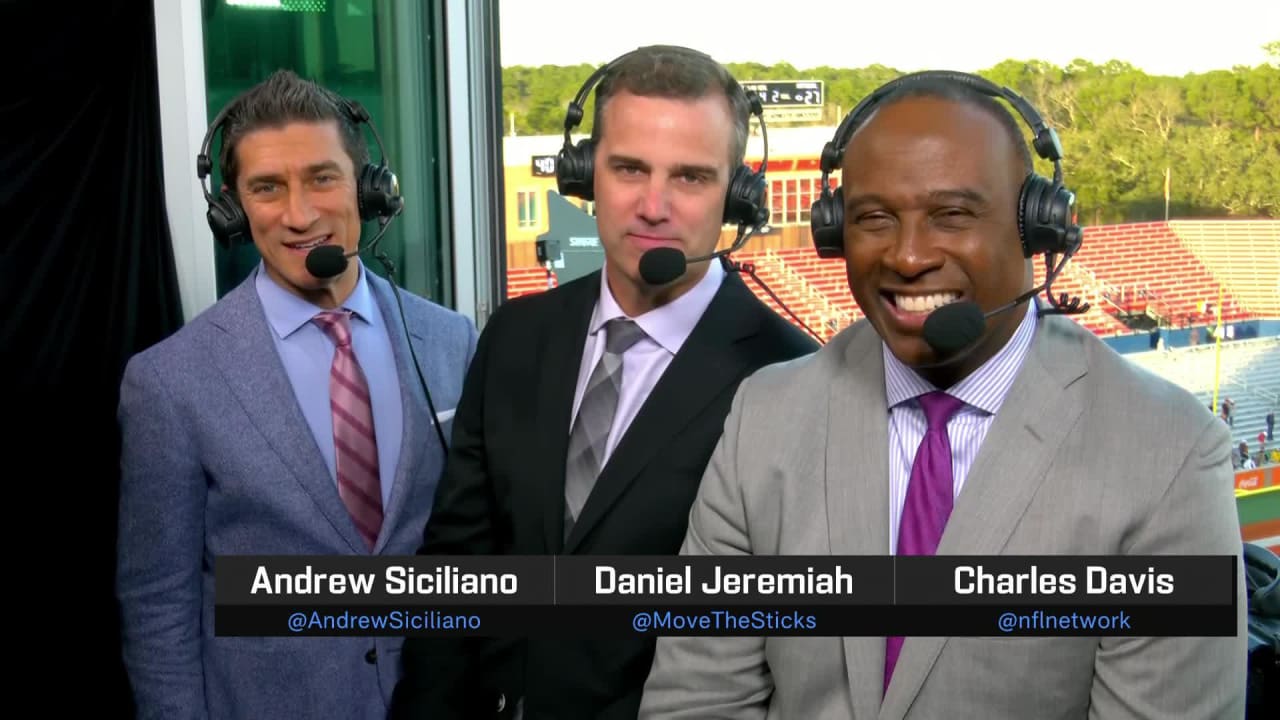 NFL Network's Andrew Siciliano, Daniel Jeremiah, Charles Davis