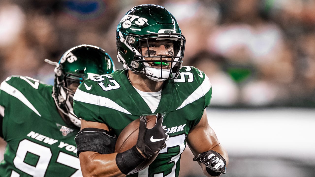 Blake Cashman LB NY Jets Signed Color 8x10 Photo Coa Training Camp 2019