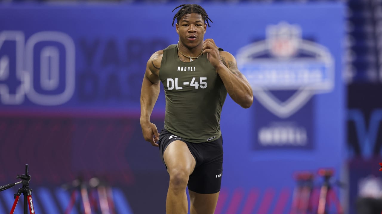 2023 NFL Combine Highlights Top 5 Fastest 40Yard Dash Runs by Edge