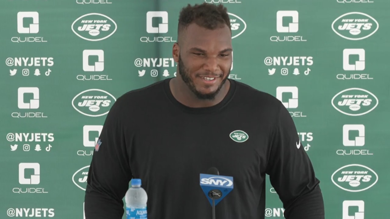 John Franklin-Myers 'back in the lab' during the NY Jets bye week (Video)