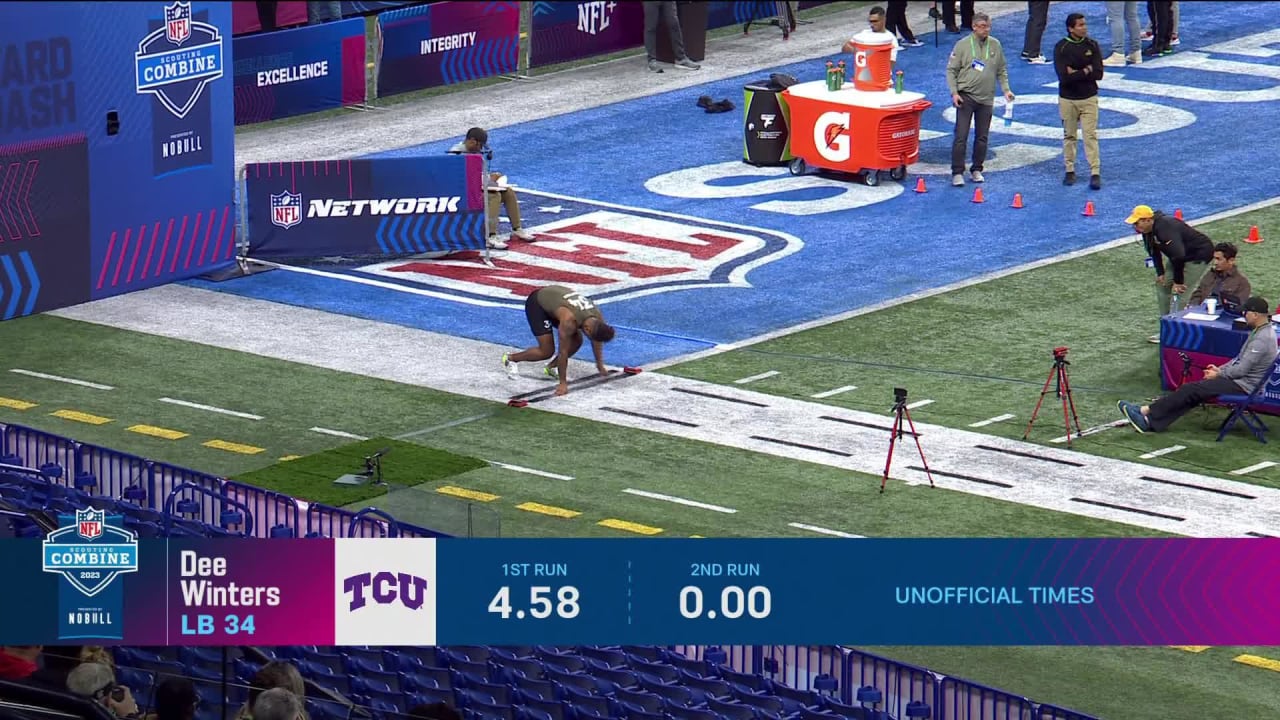 LB Dee Winters (TCU) Runs a 4.49Second 40Yard Dash at 2023 NFL Combine