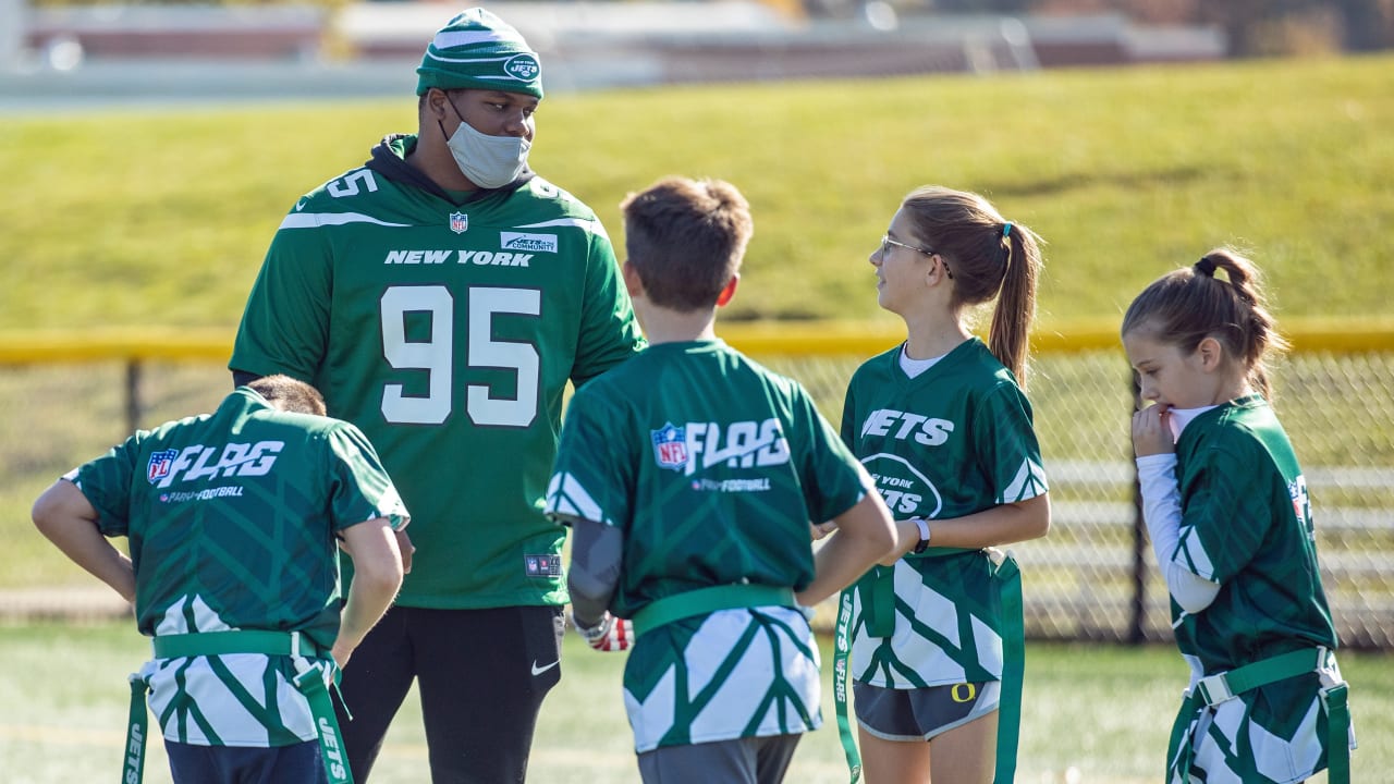 Jets Players Help Coach Play 60 Flag Football Program with Local Sixth  Graders