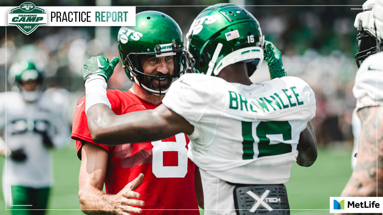 Jets Practice Report  Jason Brownlee Steps Up With Garrett Wilson Sidelined