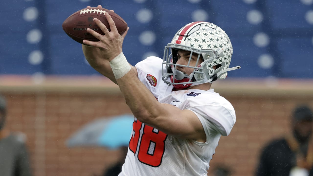 'It's a dream come true.' Ohio State tight end Jeremy Ruckert drafted by  hometown Jets