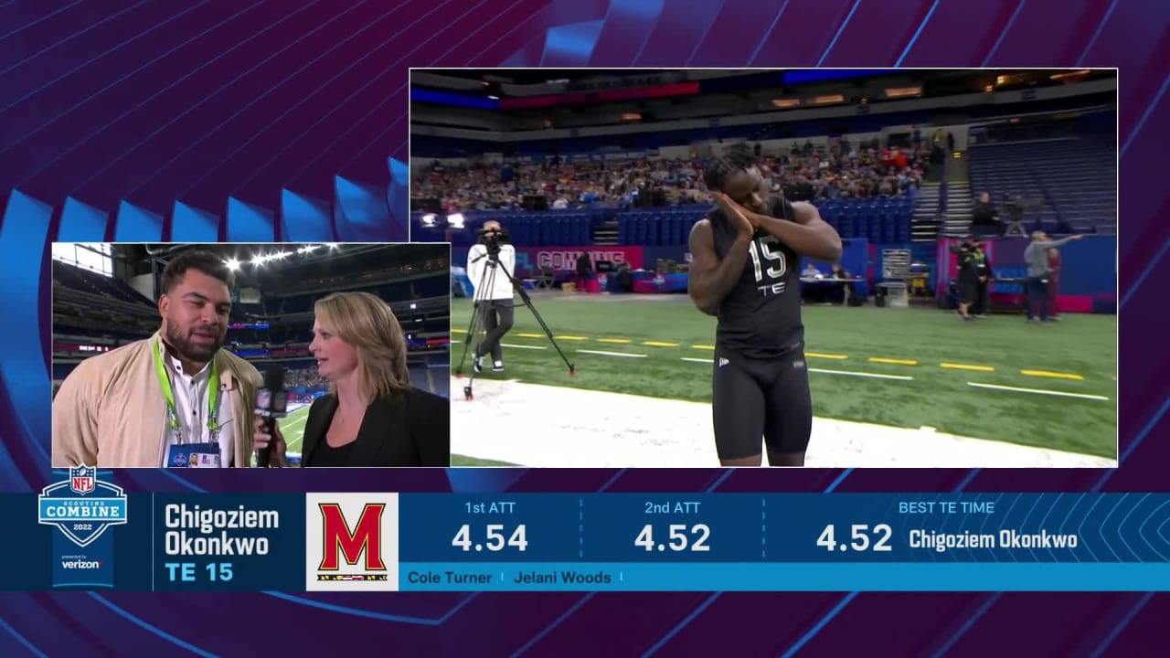 Fastest tight end at Combine: Which TE ran the fastest 40-yard dash in 2022?  [VIDEO] - DraftKings Network