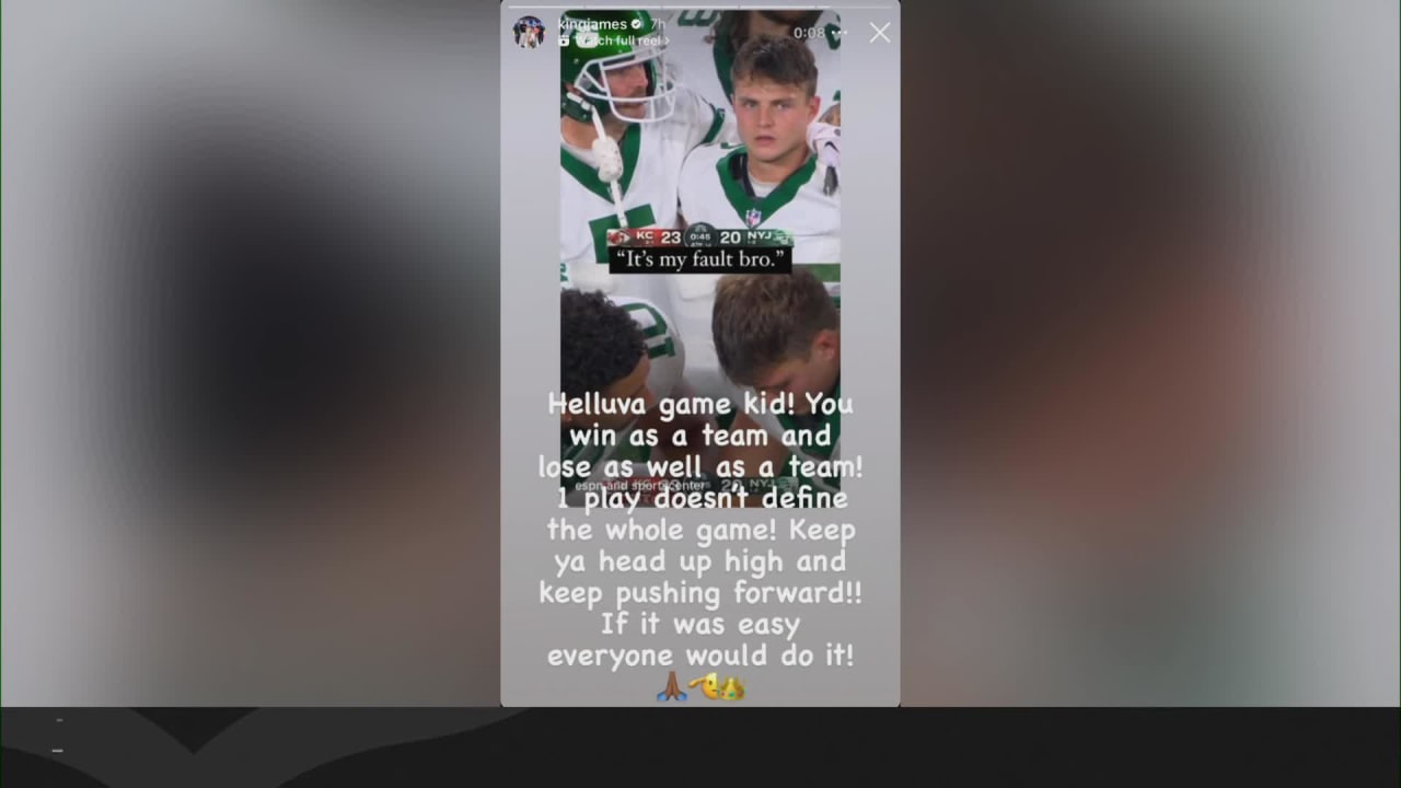 LeBron James' message to Zach Wilson is one the Jets quarterback