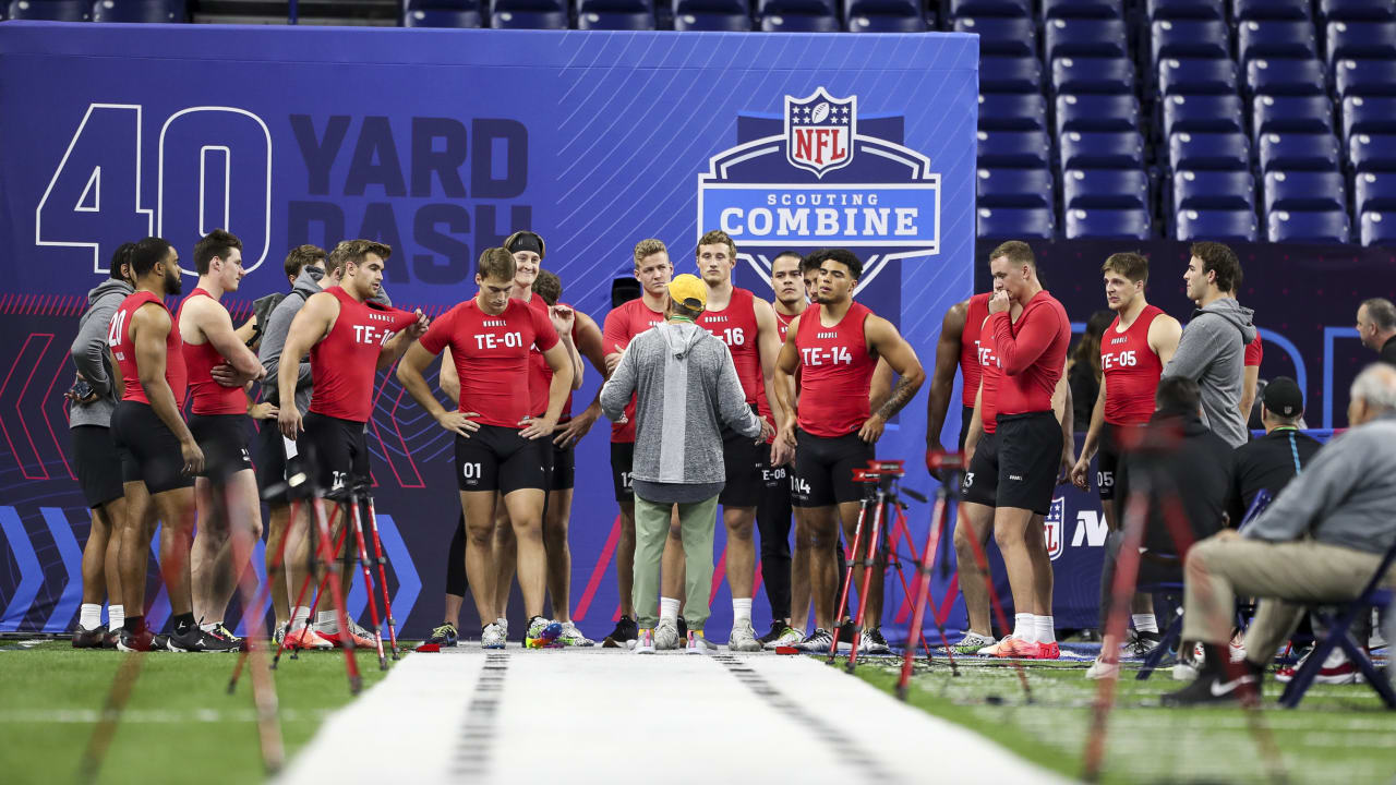 Photos Top Images of the Tight End Workout at the 2023 NFL Combine