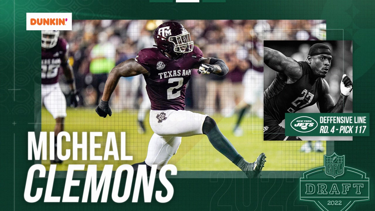 Round 4 - Pick 12: Micheal Clemons, DE, Texas A&M (New York Jets) : r/nfl