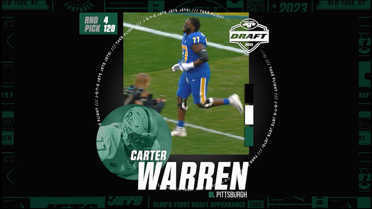 2023 NFL Draft: OT Carter Warren, Pittsburgh, Round 4, Pick 120