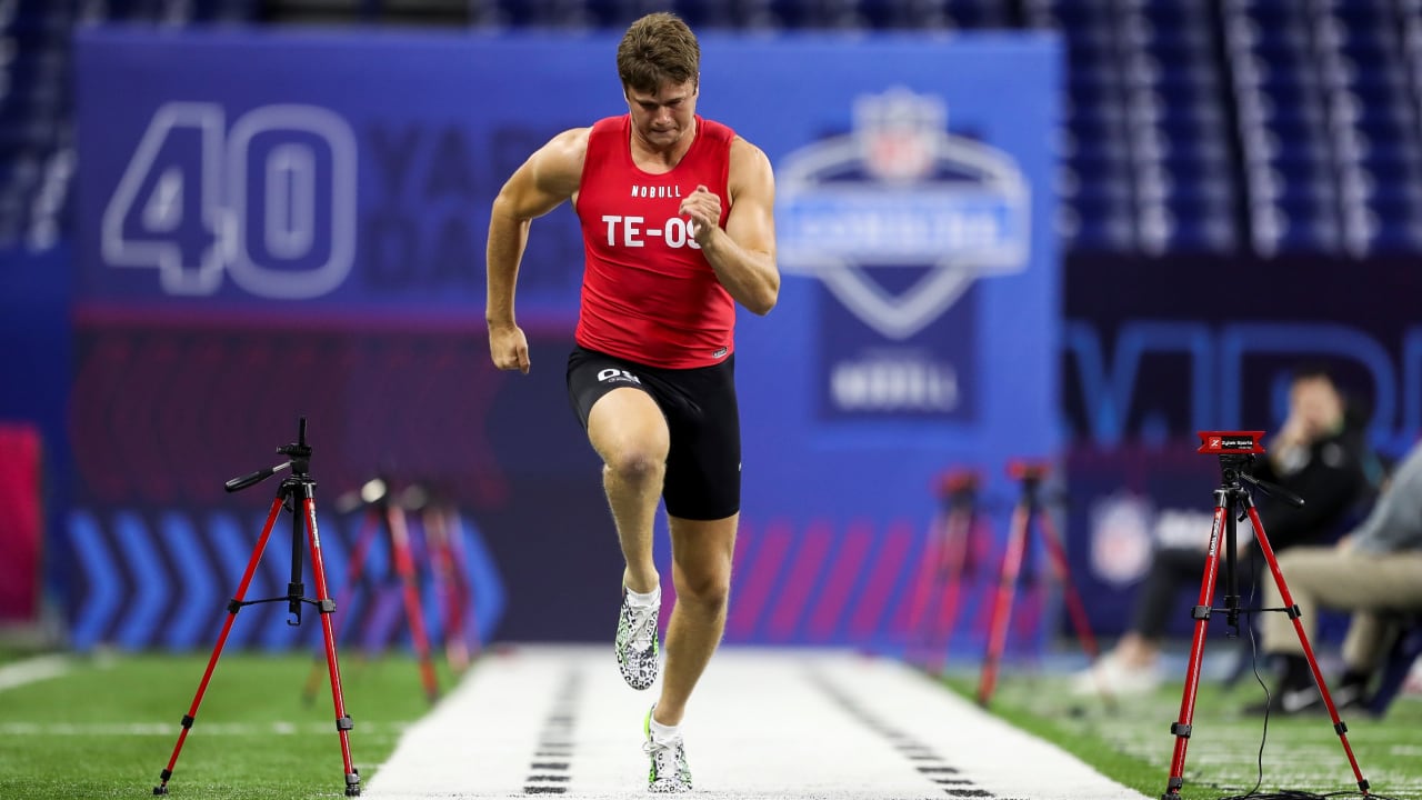 2023 NFL Combine Highlights Top 5 Fastest 40Yard Dash Runs by Tight Ends