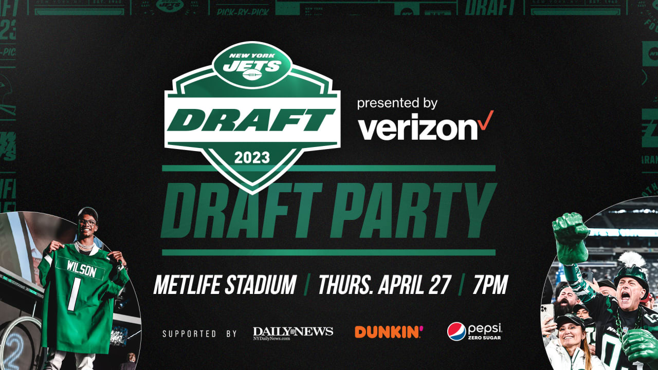 Jets to Host Free Draft Party at MetLife Stadium on April 27