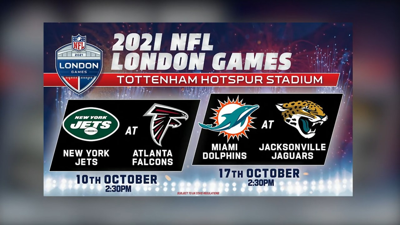 Jets vs. Falcons Part of 2021 London Games at Tottenham Hotspur Stadium