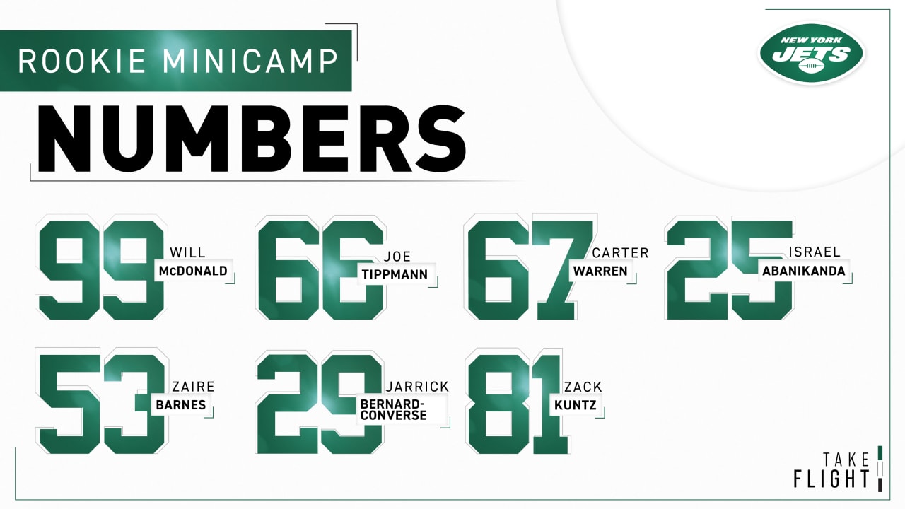 NY Jets reveal initial jersey numbers for rookie class