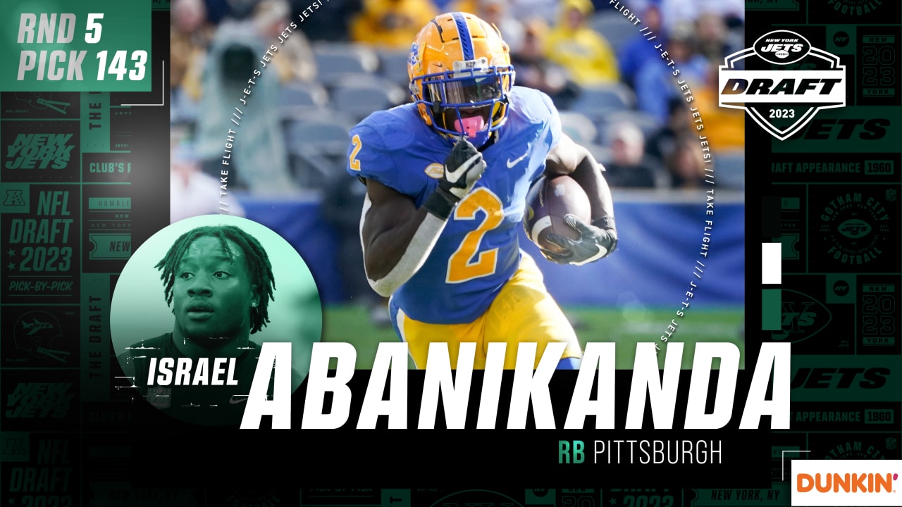 2023 NFL Draft: RB Israel Abanikanda, Pittsburgh, Round 5, Pick 143