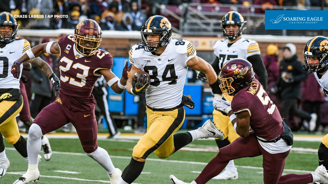 Detroit Lions first round draft pick, Iowa tight end T.J. Hockenson  introduced at the training facility in Allen Park, Michigan on April 26