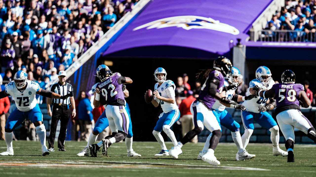 Detroit Lions vs. Baltimore Ravens, Sunday October, 22