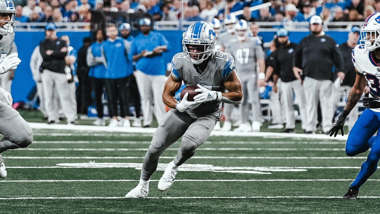 Lions WR Amon-Ra St. Brown hopeful after another big day, hanging with  Bills 