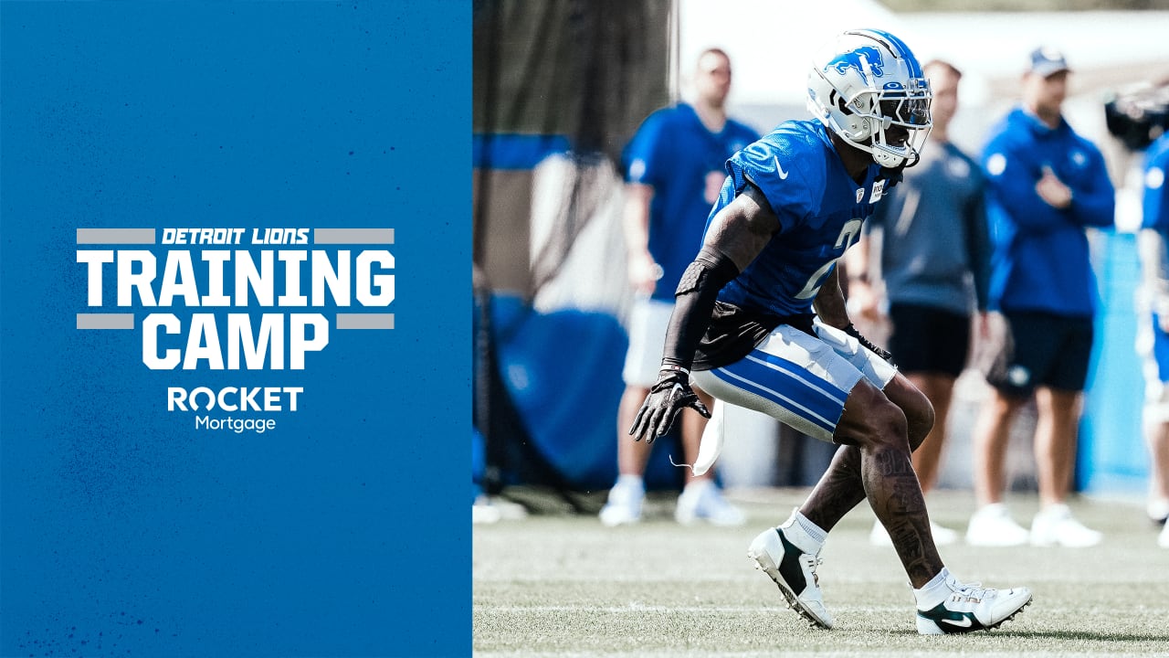 Alex Anzalone, Romeo Okwara, and Tracy Walker III meet with the media at Detroit  Lions Training Camp 