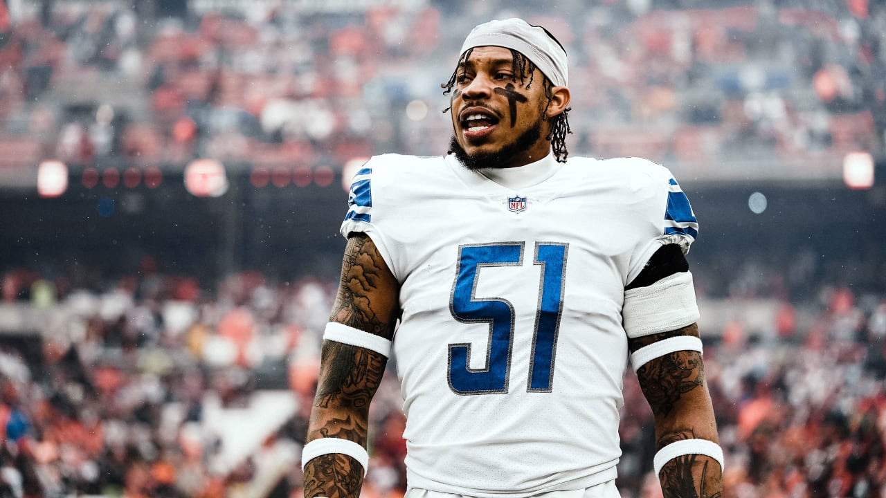 Josh Woods of the Detroit Lions walks off field after a loss to the News  Photo - Getty Images