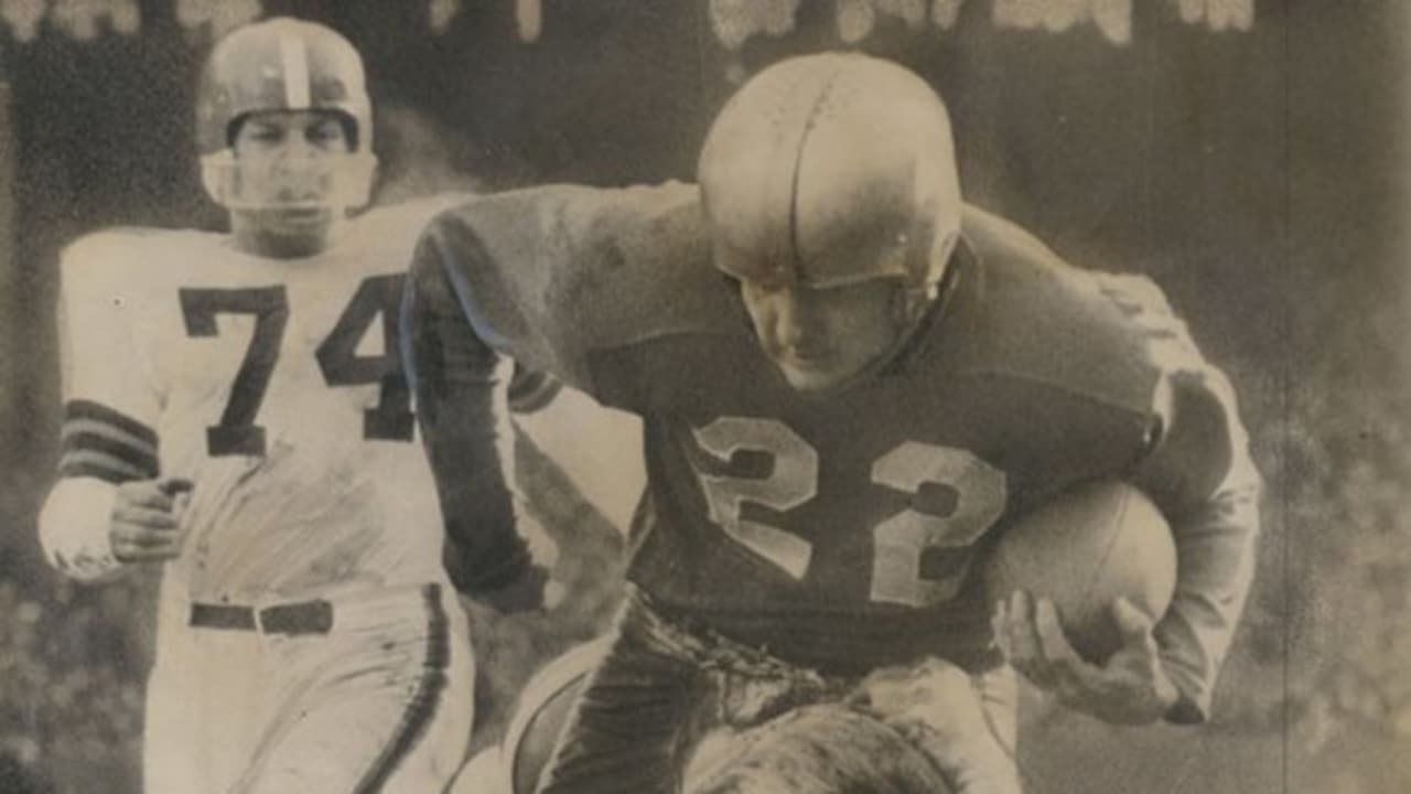 1953 Bobby Layne Game Worn Detroit Lions Helmet. Football