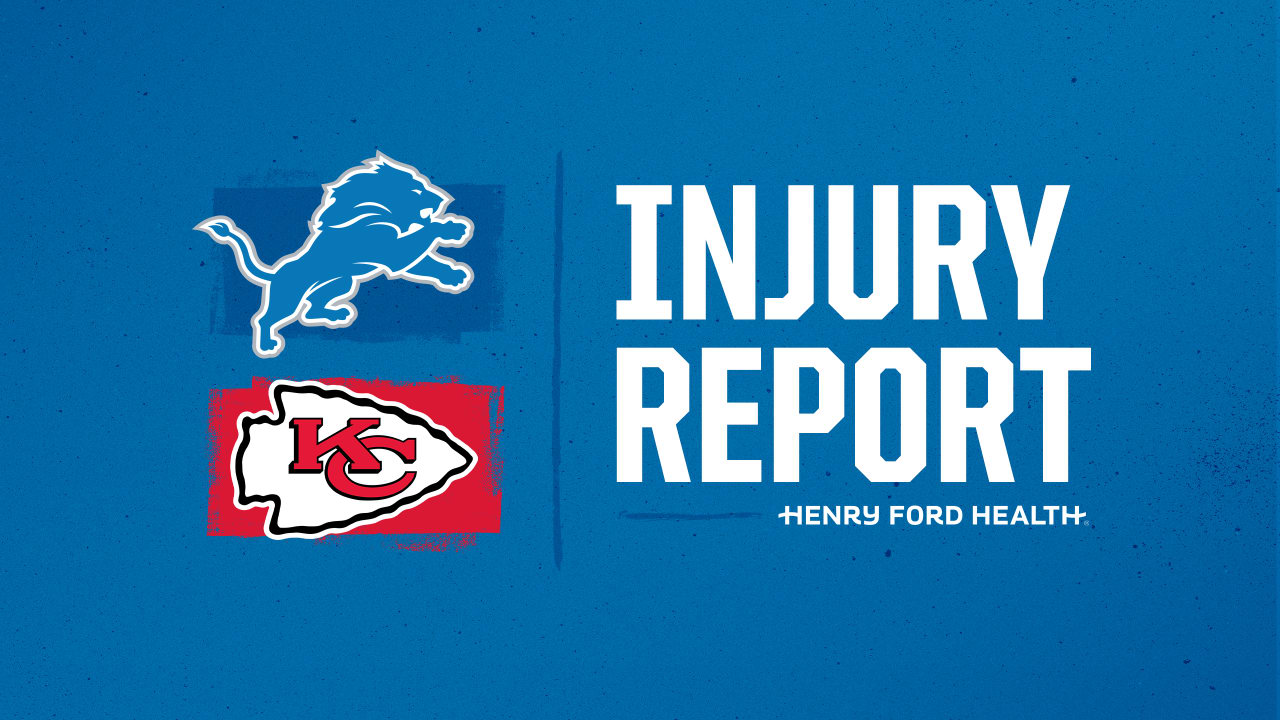 NFL Inactives Tonight: Lions at Chiefs Injury Report and Starting