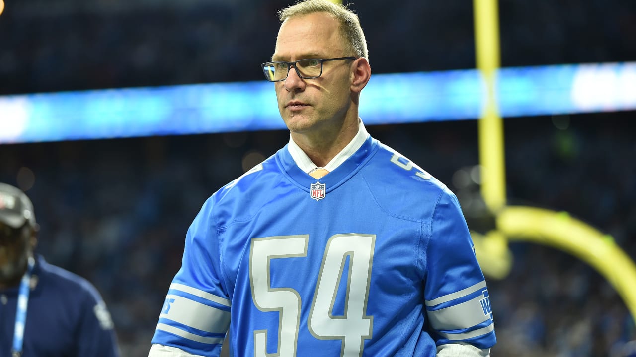 chris spielman lions jersey