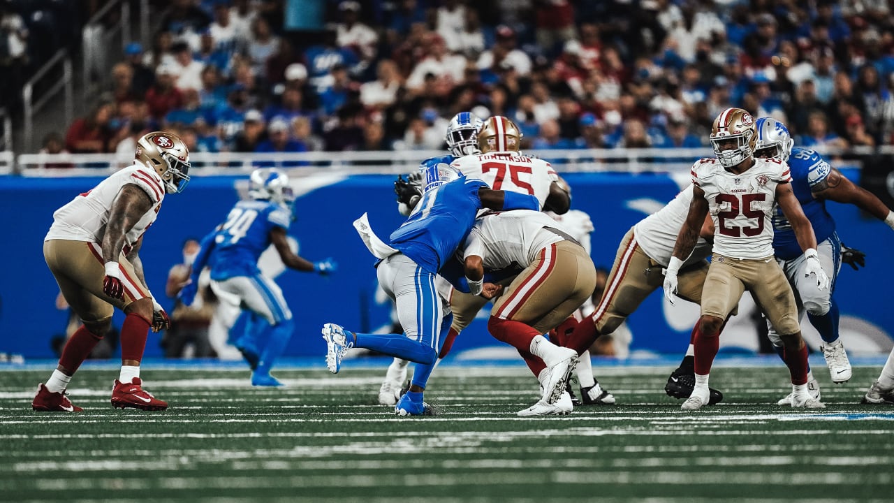 San Francisco 49ers defensive back K'Waun Williams (24) in action against  the Detroit Lions during an NFL football game, Sunday, Sept. 12, 2021, in  Detroit. (AP Photo/Rick Osentoski Stock Photo - Alamy