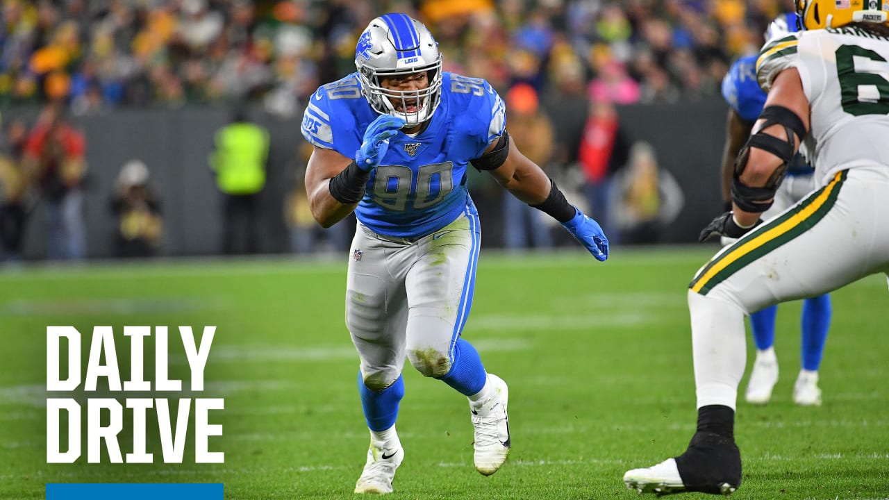 THE DAILY DRIVE: Lions' Trey Flowers turns focus from dropping QBs