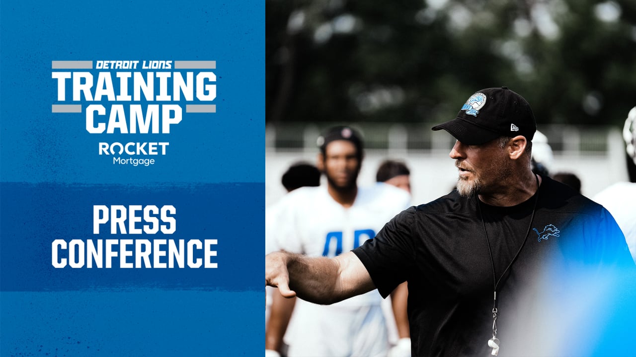 Dan Campbell kicks off Lions training camp in his own special way