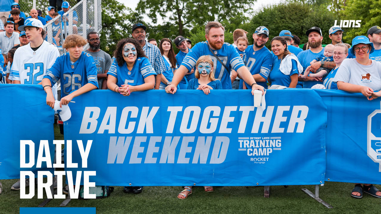 THE DAILY DRIVE: Detroit Lions fans pack first training camp session open  to the public