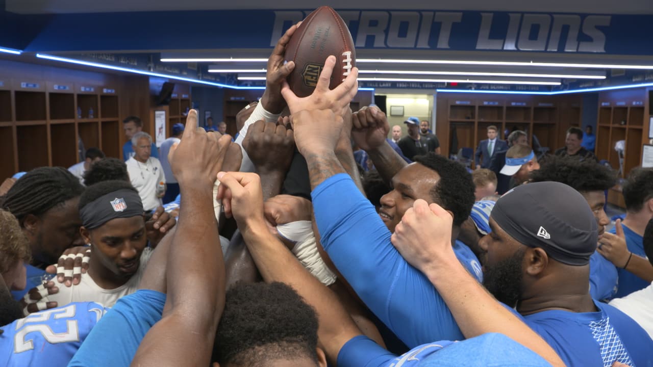 Lions Vs Patriots Locker Room Celebration