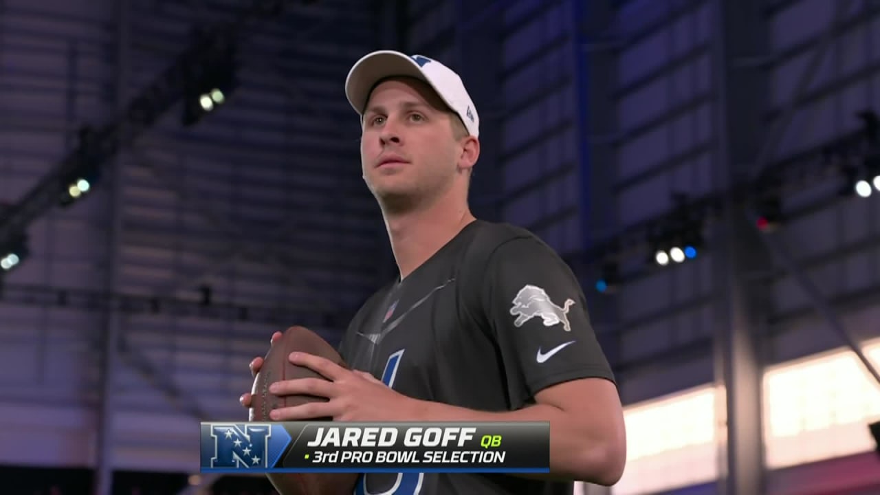 Jared Goff's first round of Precision Passing challenge Pro Bowl