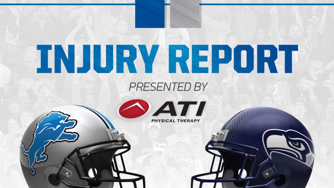 Lions at Seahawks injury report: Jan. 6