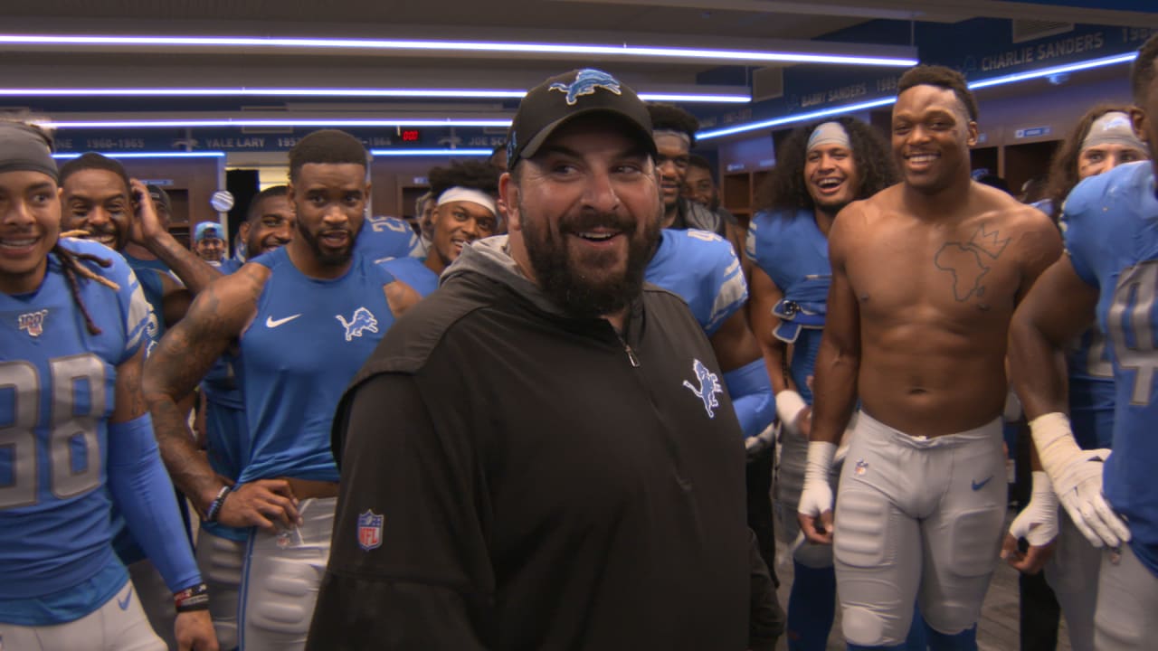 Lions Vs Chargers Locker Room Celebration