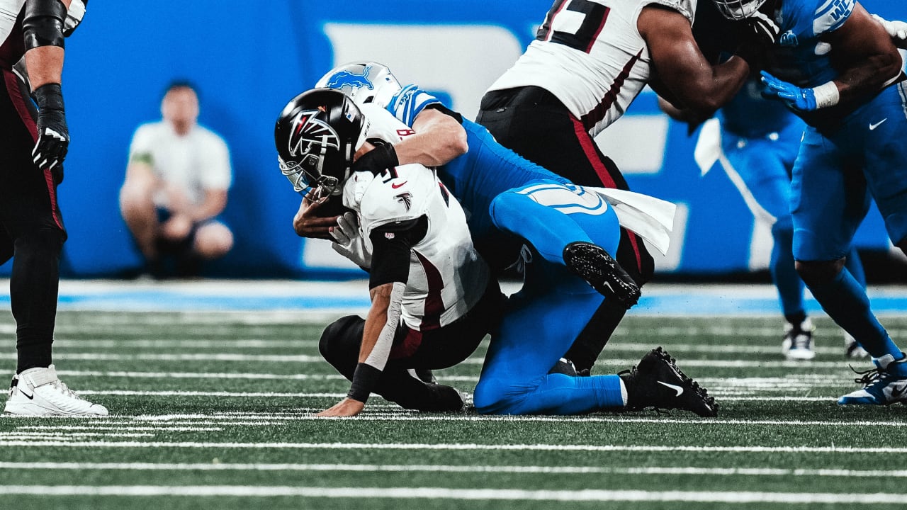 Hutchinson on his first sacks as a Detroit Lion