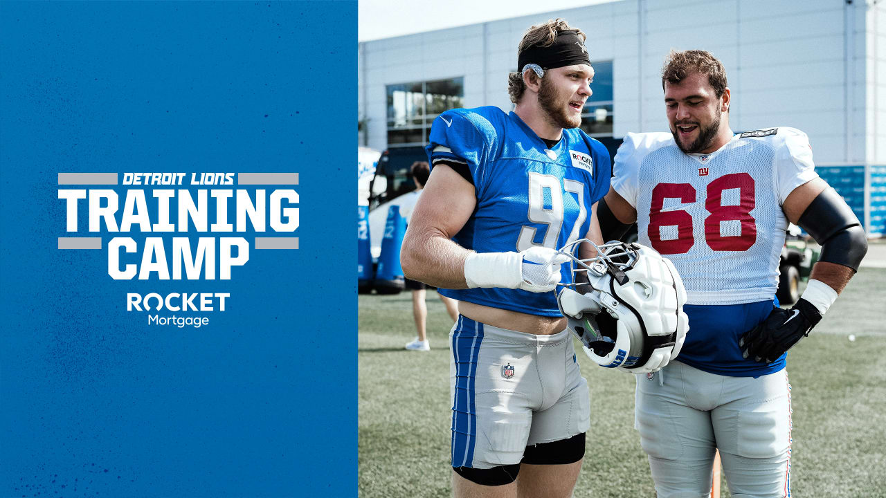 NY Giants joint practice with Detroit Lions in training camp