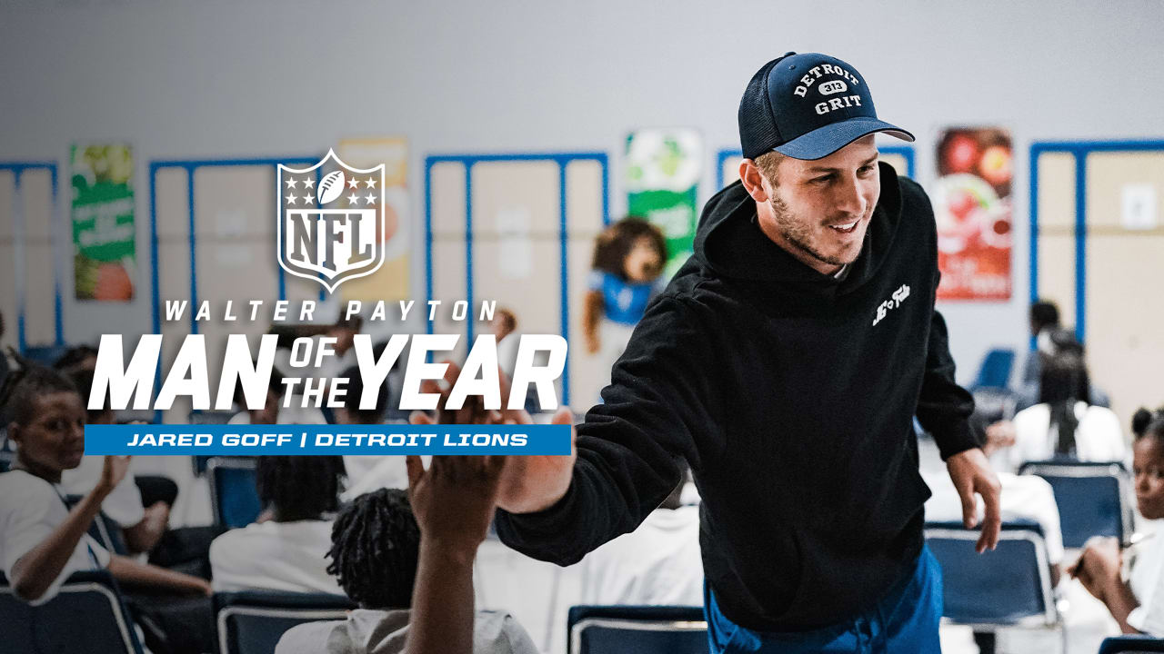 QB Jared Goff named Detroit Lions' nominee for 2022 Walter Payton NFL Man  of the Year Award presented by Nationwide