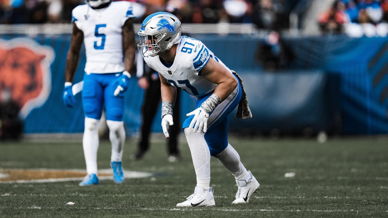 Detroit Lions wide receiver Josh Reynolds (8) during player introductions  against the Jacksonville Jaguars during an NFL football game, Sunday, Dec.  4, 2022, in Detroit. (AP Photo/Rick Osentoski Stock Photo - Alamy