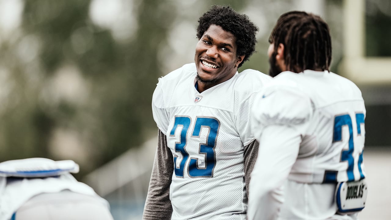 Detroit Lions' Kerryon Johnson welcomes Adrian Peterson signing