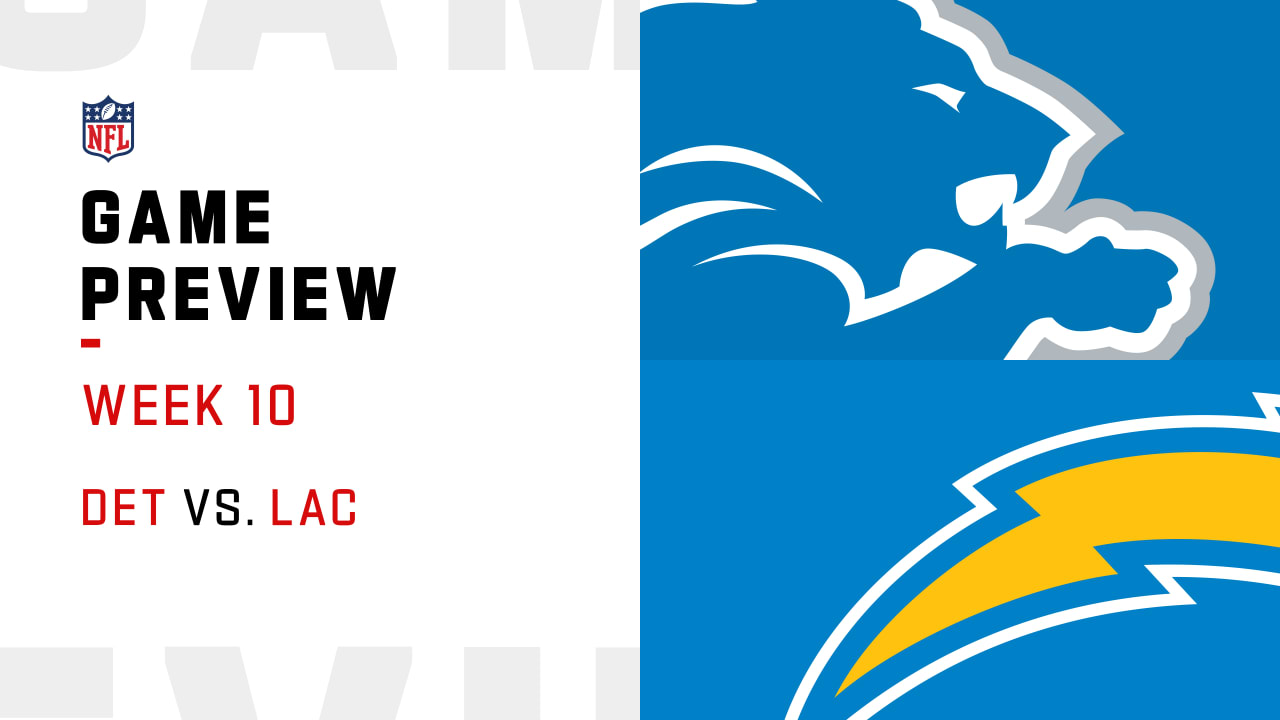 Lions at Chargers Week 10 preview