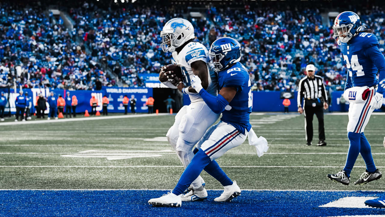 New York Giants vs Detroit Lions Roary the Detroit Lions mascot appears  during an NFL, American