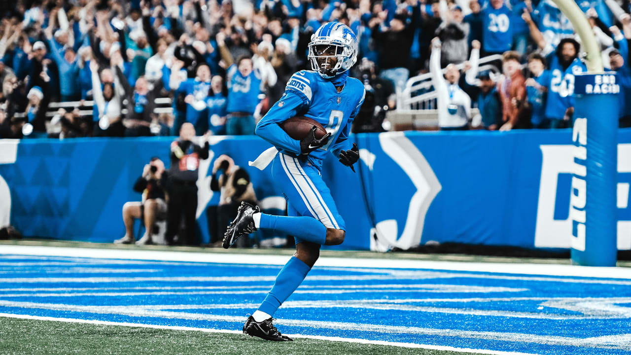 Detroit Lions rookie WR Jameson Williams' first NFL catch a 41-yard TD