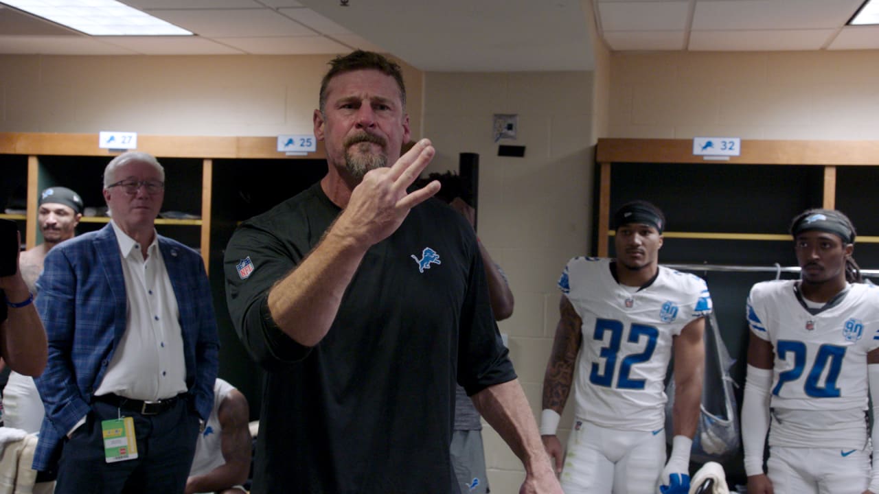 Lions vs. Packers: Locker Room Celebration