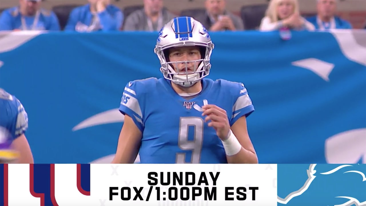 Lions vs. Giants preview Week 8