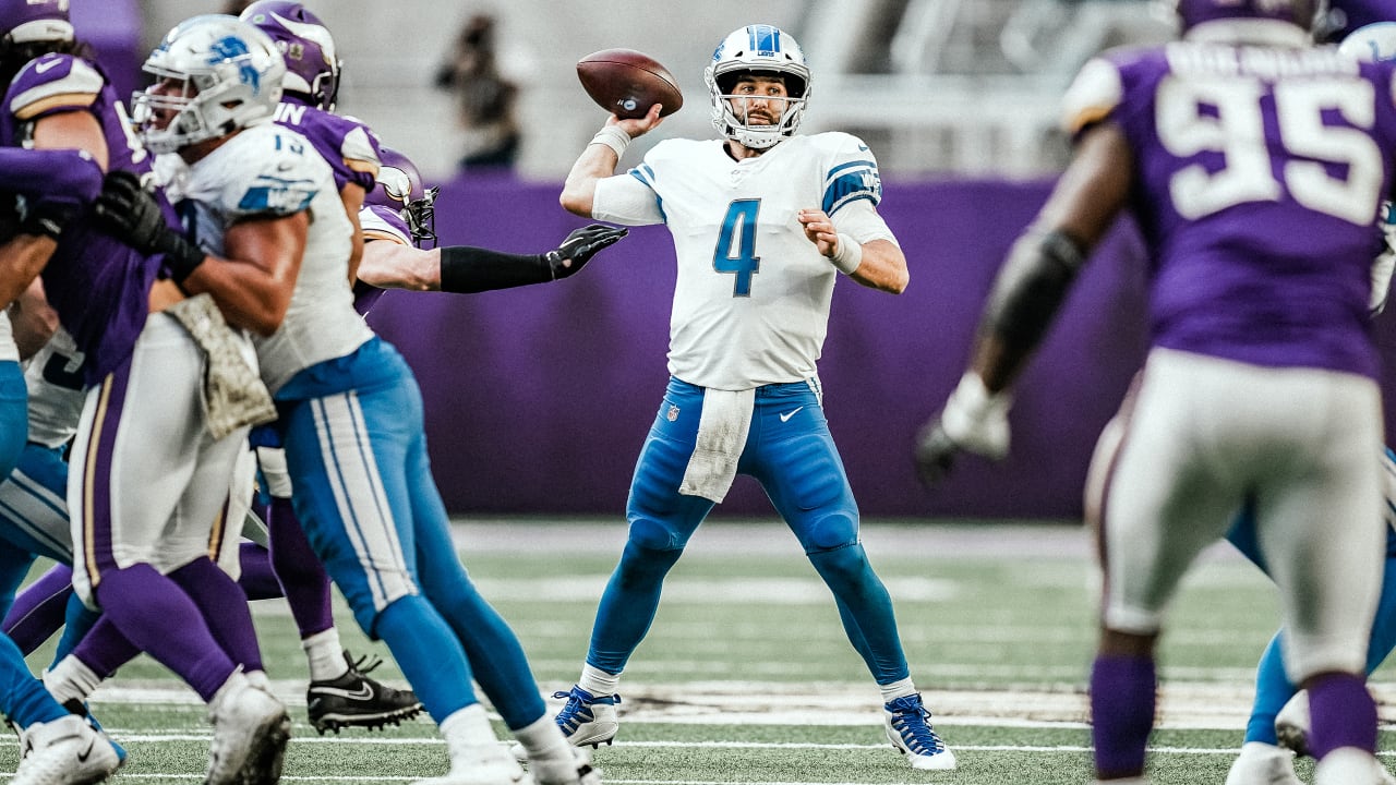 Cook runs over Lions, Vikings rough up Stafford in 34-20 win