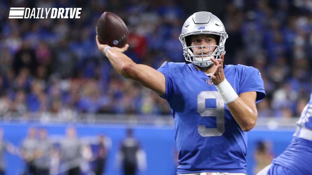 Detroit Lions' Matt Patricia protective of Matthew Stafford's status