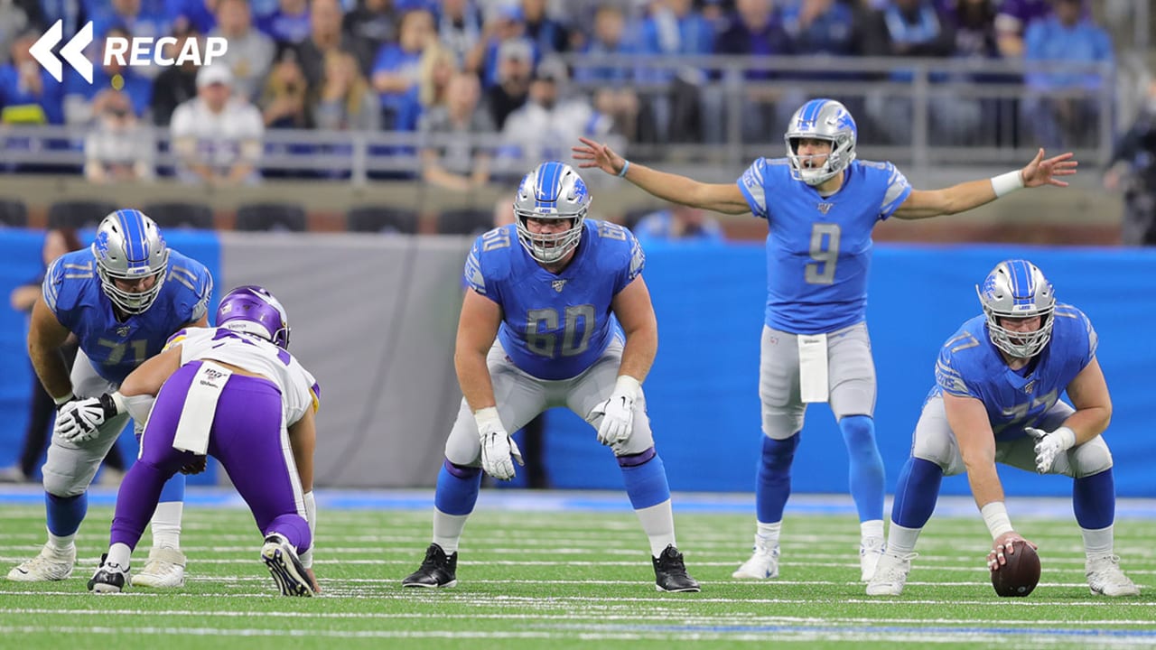 Game recap: Lions take command of NFC North, stun Vikings