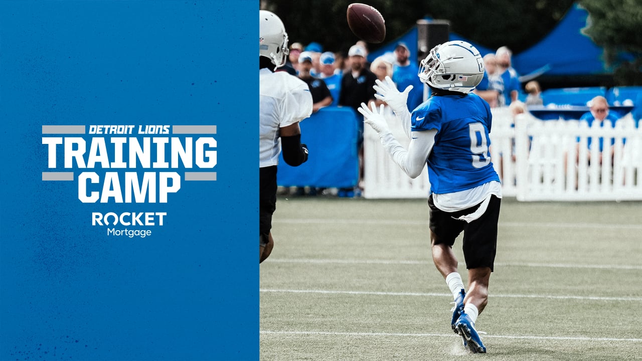 First-round pick Jameson Williams is putting in the work at Detroit Lions  training camp 